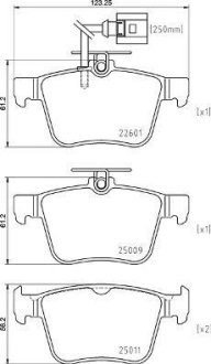 Тормозные колодки дисковые BREMBO P85 162