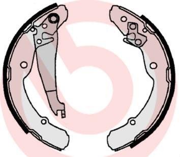 Тормозные колодки барабаны BREMBO S85516