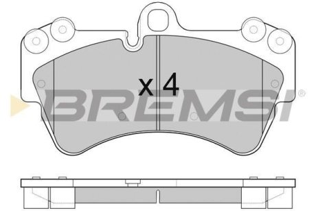 Гальмівні колодки пер. Audi Q7/Touareg/Cayenne BREMSI BP3099