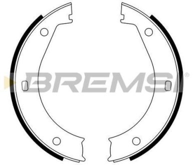 Колодки ручного тормоза BMW 5(E28,E34) 81-97/6(E24) 77-89/ 7(E38) 94-01 (ATE) BREMSI GF0076