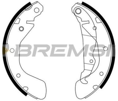 Тормозные колодки зад. Daewoo Lanos 97- /Opel Astra 91-01,Combo 01- (GM) BREMSI GF0354