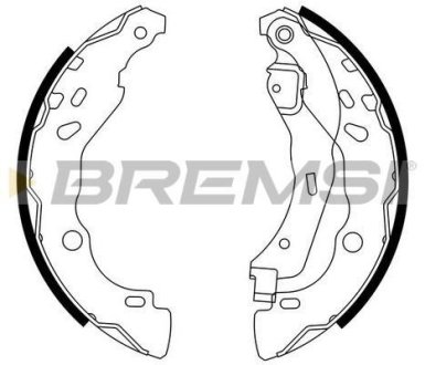 Тормозные колодки зад. Dacia Logan 04-/Nissan Micra IV 10- (Bendix) BREMSI GF0409