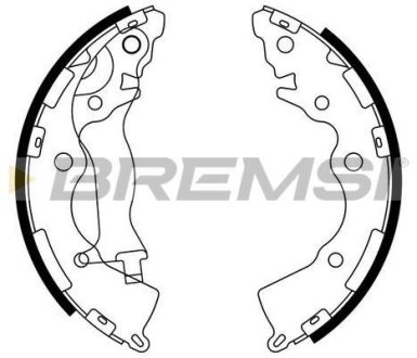 Гальмівні колодки зад. Hyundai Accent III 05-10/Kia Rio II 05- (Mando) BREMSI GF0749