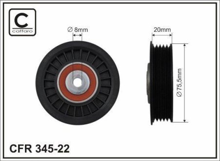 ROLKA NAPINACZA AUDI SKODA VW CAFFARO 34522