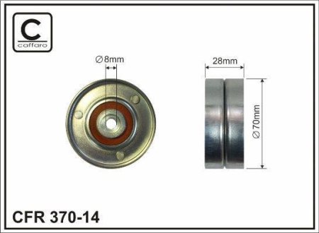 ROLKA PROWADZҐCA SEAT SKODA VW CAFFARO 37014