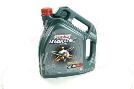 Масло ДВС 5W-40 MAGNATEC DIESEL DPF API SN/CF, ACEA C3, GM dexos2, 5л, синт. CASTROL 1502BA