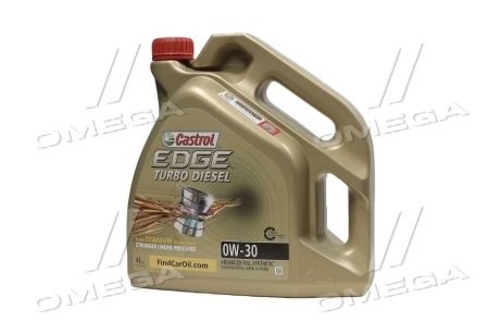 Масло масло 0W30 4L EDGE TURBO DIESEL ACEA A3/B3/B4/C3,MB229.31/229.51,VW 505.00/503.01 CASTROL 157E5C