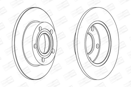 Гальмівний диск задній Audi A4 / VW Passat CHAMPION 562005CH (фото 1)