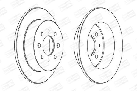 Тормозной диск CHAMPION 562016CH