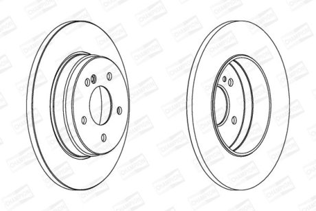 Гальмівний диск CHAMPION 562051CH