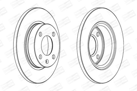 Тормозной диск передний VW Caddy / Skoda Felicia CHAMPION 562073CH