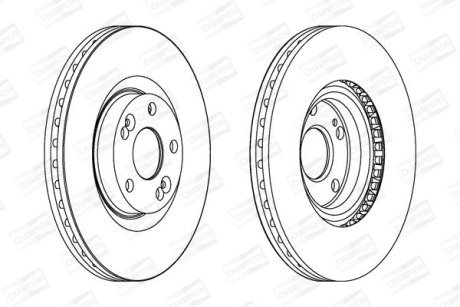Гальмівний диск передній Renault Escape III / Avantime CHAMPION 562150CH
