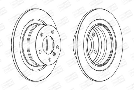 Тормозной диск CHAMPION 562310CH