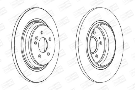 Гальмівний диск задній MERCEDES-BENZ M-CLASS CHAMPION 562323CH
