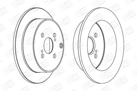 Тормозной диск задний TOYOTA COROLLA CHAMPION 562431CH