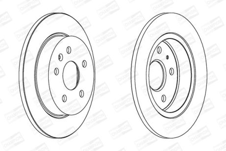 Гальмівний диск задній Chevrolet Malibu / Opel Insignia A CHAMPION 562461CH