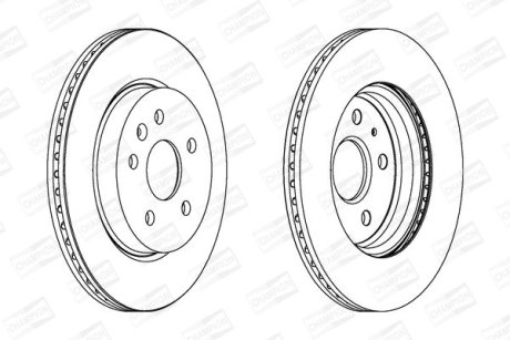 Тормозной диск задний Chevrolet Malibu / Opel Insignia A CHAMPION 562463CH