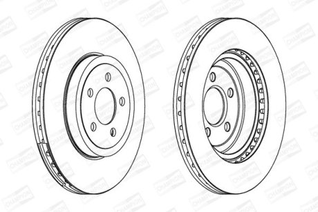 Тормозной диск передний CHRYSLER 300C/ LANCIA THEMA CHAMPION 562868CH1