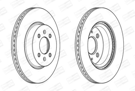 Гальмівний диск передній Hyundai i20 / KIA Rio CHAMPION 562944CH (фото 1)