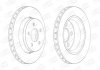 Тормозной диск передний Jeep Cherokee, Compass / Dodge Nitro, Ram CHAMPION 563041CH (фото 1)