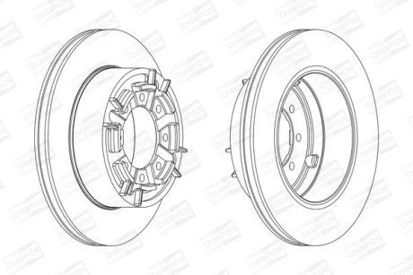 Тормозной диск задний IVECO DAILY CHAMPION 567128CH1
