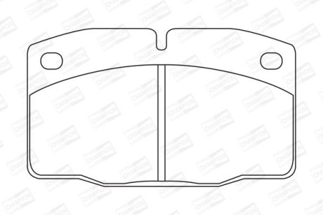 Тормозные колодки передние Opel Ascona B, C, Corsa A, Kadett D, E, Omega A, Vectra A CHAMPION 571276CH