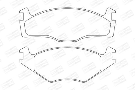 Гальмівні колодки передні VW Golf, Jetta, Passat, Scirocco / Seat Cordoba, Ibiza / Rover 100 CHAMPION 571316CH