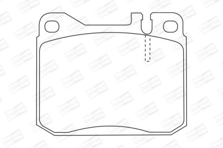 Тормозные колодки передние Mercedes 123, S-Class (W116), SL (R107, C107) CHAMPION 571372CH