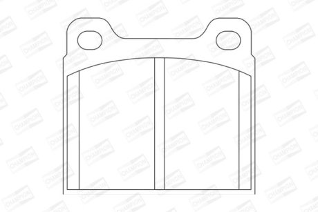Гальмівні колодки задні Volvo C70 /S70 /V70 /V90 / XC70 CHAMPION 571417CH