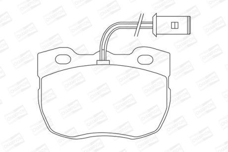 Гальмівні колодки передні Land Rover Discovery /Range Rover CHAMPION 571439CH