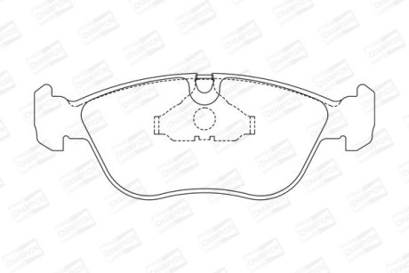 Гальмівні колодки передні Volvo 850, C70, S70, V70, XC70 CHAMPION 571457CH