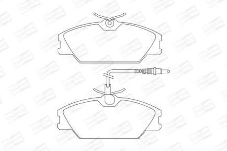 Тормозные колодки передние Renault Espace, Laguna, Megane, Scenic/ Peugeot 205, 309 / Daewoo CHAMPION 571476CH