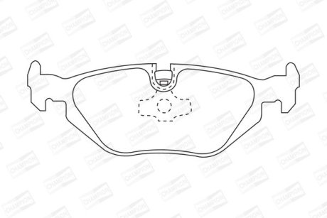 Гальмівні колодки задні BMW 3-Series, Z1, Z3, Z4 CHAMPION 571527CH