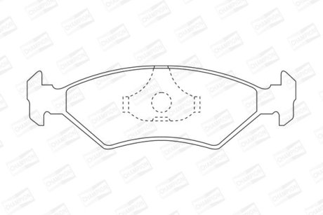 Гальмівні колодки передні Mazda 121 / Ford Escort III, IV, Fiesta II, III, Orion II, Sierra / Ferrar CHAMPION 571536CH