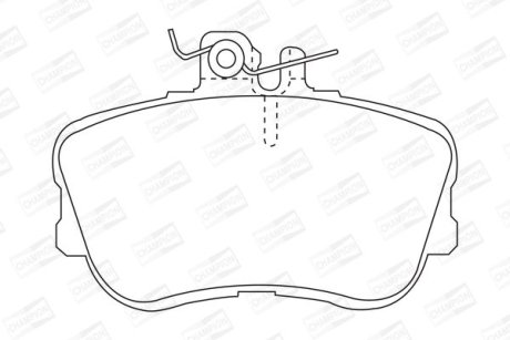 Гальмівні колодки передні Mercedes C-Class CHAMPION 571828CH