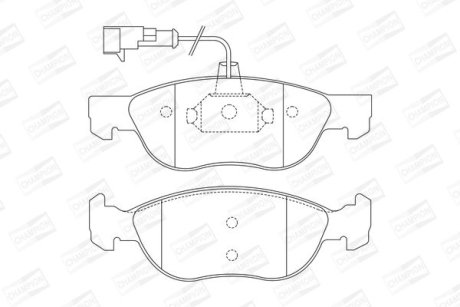 Гальмівні колодки передні Fiat Barchetta, Bravo, Brava, Marea, Punto / Lancia Dedra, Delta CHAMPION 571883CH