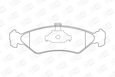 Гальмівні колодки передні Mazda 121 / Ford Fiesta, KA CHAMPION 571913CH