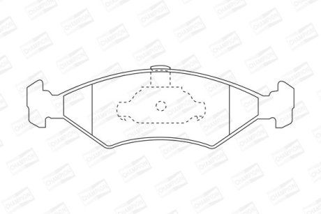 Гальмівні колодки передні Mazda 121 / Ford Fiesta / Puma CHAMPION 571914CH