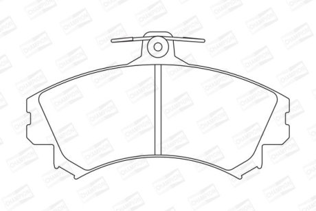 Гальмівні колодки передні Mitsubishi Carisma, Colt, Space Star / Volvo S40, V40 / Smart Forfour CHAMPION 571940CH