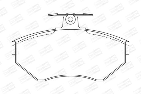 Гальмівні колодки передні Audi A4 / Seat Cordoba / VW Passat CHAMPION 571955CH