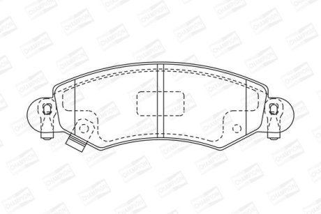 Гальмівні колодки передні Opel Agila / Suzuki Wagon R CHAMPION 571981CH