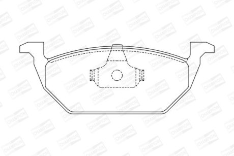 Гальмівні колодки передні Audi A3, A1 / Seat Ibiza / Skoda Octavia, Fabia / VW Polo, Golf CHAMPION 571985CH (фото 1)