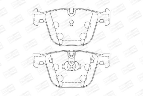 Гальмівні колодки задні BMW 1-Series, 3-Series, 5-Series, 6-Series, 7-Series, X5, X6 / Bentley / Rol CHAMPION 571991CH