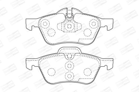 Гальмівні колодки передні MINI MINI Cooper, One, S, D CHAMPION 571992CH