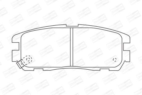 Гальмівні колодки задні Opel Frontera / Monterey / Isuzu Trooper / D-Max /Great Wall Hover CHAMPION 572221CH