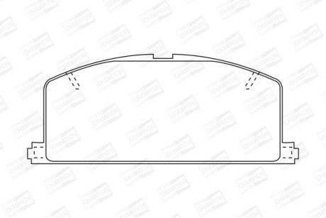 Гальмівні колодки передні Toyota Camry / Carina / Celica / Corolla CHAMPION 572255CH