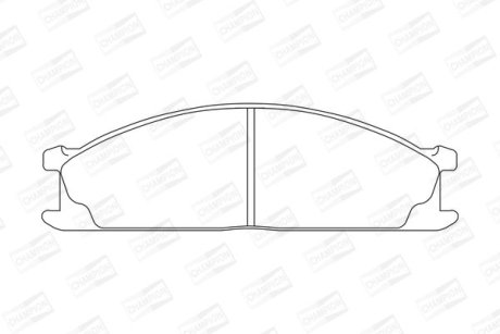 Гальмівні колодки передні Toyota RAV 4, Celica / Subaru SVX / Nissan Navara, NP300, Pathfinder, Pick CHAMPION 572373CH