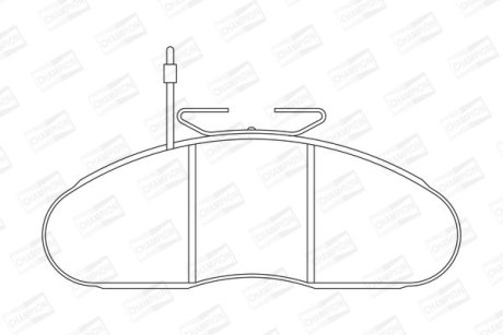 Гальмівні колодки передні Mercedes W631 / Nissan Cabstar / Trade /Renault Messenger CHAMPION 572374CH