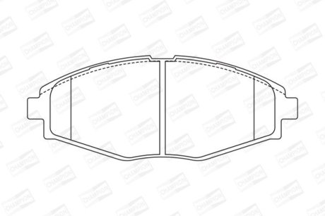 Гальмівні колодки передні Chery QQ3/ Chevrolet Matiz/ Daewoo Lanos Matiz/ ZAZ Sens CHAMPION 572402CH