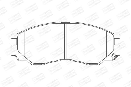 Гальмівні колодки передні Mitsubishi Eclipse / L200 / L400 / Lancer CHAMPION 572419CH